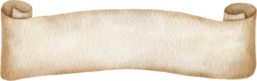 Watercolor vintage paper scroll banner